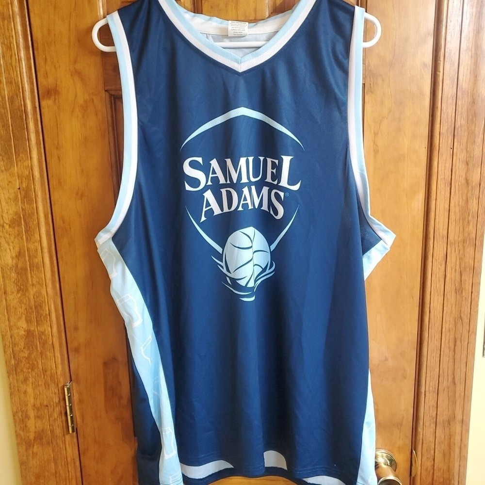 Samuel Adams Beer Basketball Jersey Mens XL #84 Graphic Casual Sportswear